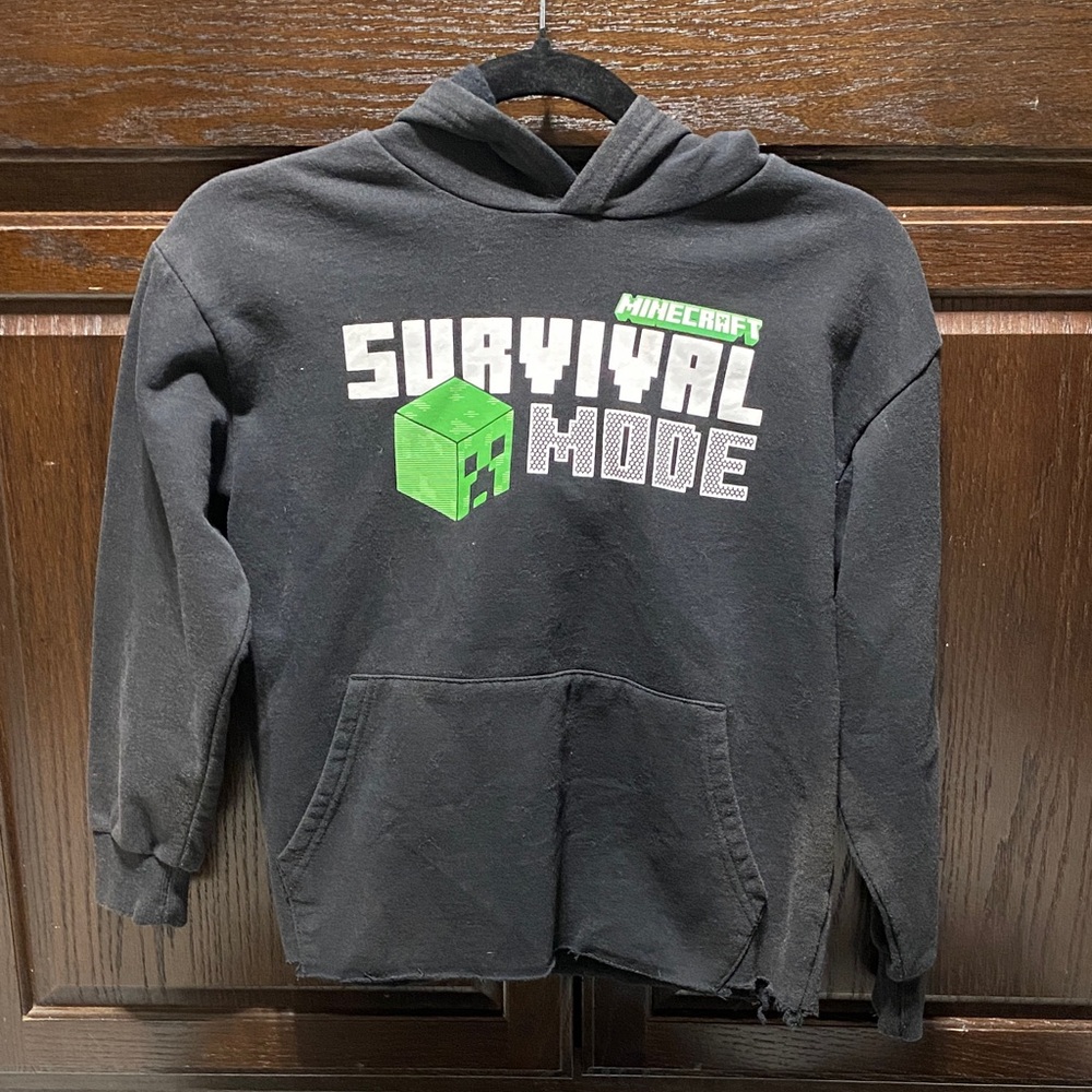 Minecraft Kids Black Hoodie